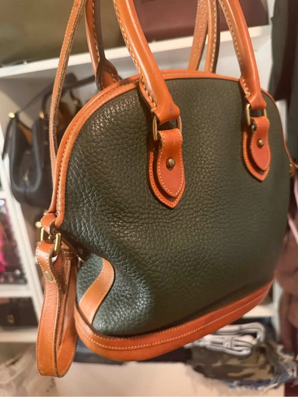 Vintage Dooney & Bourke All-Weather Leather (AWL) Norfolk Satchel